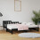 Berkfield Pull-out Day Bed without Mattress Black 2x cm Solid Wood Pine 1