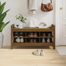 Berkfield Hall Bench Honey Brown 110x40x60 cm Solid Wood Pine