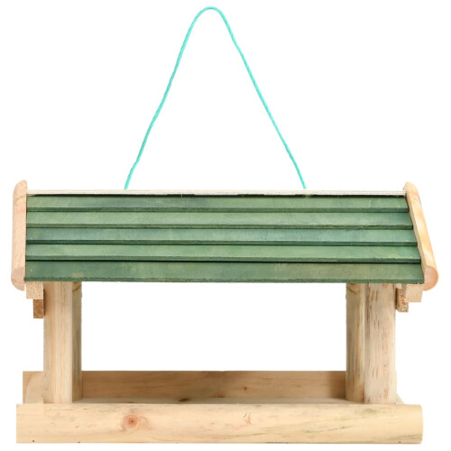 Berkfield Bird Feeder Solid Wood 35x29.5x21 cm 1