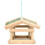 Berkfield Bird Feeder Solid Wood 35x29.5x21 cm 3