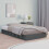 Berkfield Bed Frame without Mattress Grey 75x190 cm Small Single Small Single Solid Wood 1