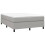 Berkfield Box Spring Bed Frame Light Grey Double Fabric (UK/IE/FI/NO only) 3