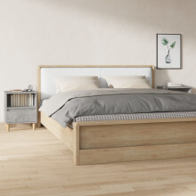 Berkfield Bedside Cabinets 2 pcs Concrete Grey 40x35x50 cm