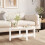 Berkfield Coffee Table White 87x48x35 cm Solid Wood Pine 1
