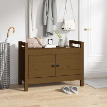 Berkfield Hall Bench Honey Brown 80x40x60 cm Solid Wood Pine