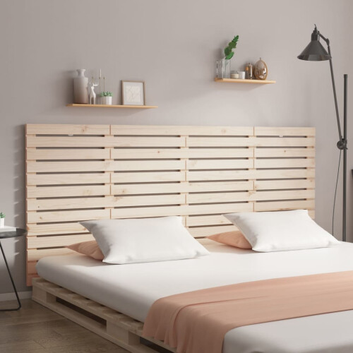 Berkfield Wall Headboard 206x3x91.5 cm Solid Wood Pine