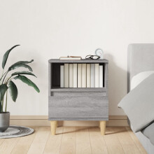 Berkfield Bedside Cabinet Grey Sonoma 40x35x50 cm