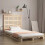 Berkfield Wall Headboard 126x3x91.5 cm Solid Wood Pine 1