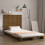 Berkfield Wall Headboard Honey Brown 96x3x91.5 cm Solid Wood Pine 1