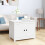 Berkfield Coffee Table White 71x49x55 cm Solid Wood Pine 1