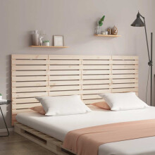 Berkfield Wall Headboard 156x3x91.5 cm Solid Wood Pine