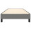 Berkfield Box Spring Bed Frame Dark Grey Single Fabric (UK/IE/FI/NO only) 5