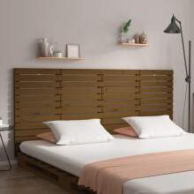 Berkfield Wall Headboard Honey Brown 156x3x91.5 cm Solid Wood Pine