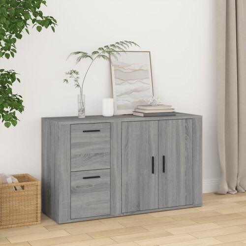 Berkfield Sideboard Grey Sonoma 100x33x59.5 cm Engineered Wood