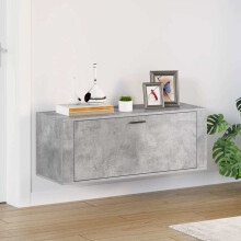 Berkfield Wall Shoe Cabinet Concrete Grey 100x35x38 cm Engineered Wood