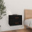 Berkfield Wall-mounted Bedside Cabinet Black 50x36x40 cm 1