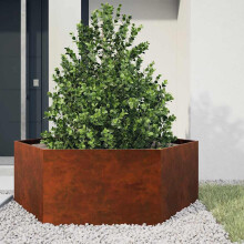 Berkfield Planter Rusty 138x120x45 cm Corten Steel