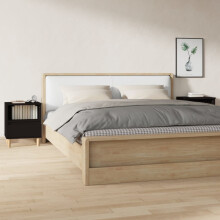 Berkfield Bedside Cabinets 2 pcs Black 40x35x50 cm