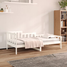 Berkfield Day Bed without Mattress White 80x200 cm Solid Wood Pine