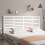 Berkfield Wall Headboard White 166x3x91.5 cm Solid Wood Pine 1