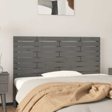 Berkfield Wall Headboard Grey 141x3x63 cm Solid Wood Pine