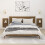 Berkfield Wall-mounted Bedside Shelves 2 pcs Honey Brown Solid Wood Pine 1
