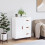 Berkfield Sideboard High Gloss White 69.5x34x90 cm Engineered Wood 1