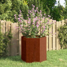 Berkfield Planter Rusty 40x40x45 cm Corten Steel
