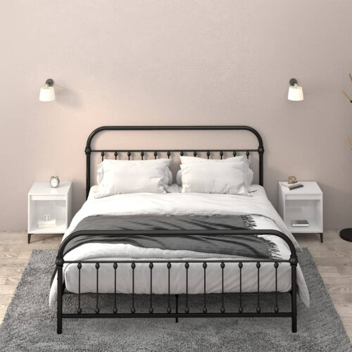 Berkfield Bedside Cabinets 2 pcs High Gloss White 40x35x50 cm