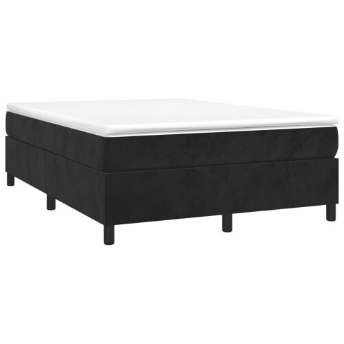 Berkfield Box Spring Bed Frame Black Double Velvet (UK/IE/FI/NO only) 2