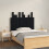 Berkfield Wall Headboard Black 95.5x3x80 cm Solid Wood Pine 1