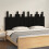 Berkfield Wall Headboard Black 166x3x80 cm Solid Wood Pine 1