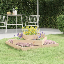 Berkfield Planter 83x83x27 cm Solid Wood Pine