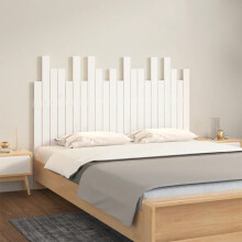 Berkfield Wall Headboard White 140x3x80 cm Solid Wood Pine
