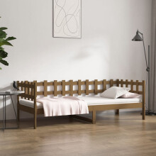 Berkfield Day Bed without Mattress Honey Brown 90x200 cm Solid Wood Pine