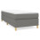 Berkfield Box Spring Bed Frame Dark Grey Single Fabric (UK/IE/FI/NO only) 2