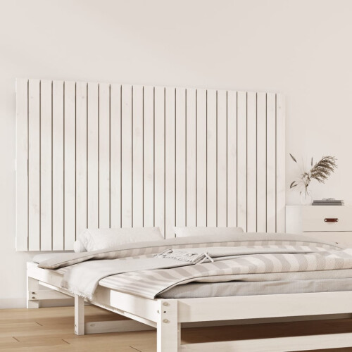 Berkfield Wall Headboard White 159.5x3x90 cm Solid Wood Pine