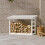Berkfield Firewood Rack White 108x64.5x78 cm Solid Wood Pine 1