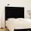 Berkfield Wall Headboard Black 146.5x3x110 cm Solid Wood Pine 1