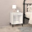 Berkfield Bedside Cabinet High Gloss White 40x35x50 cm 1