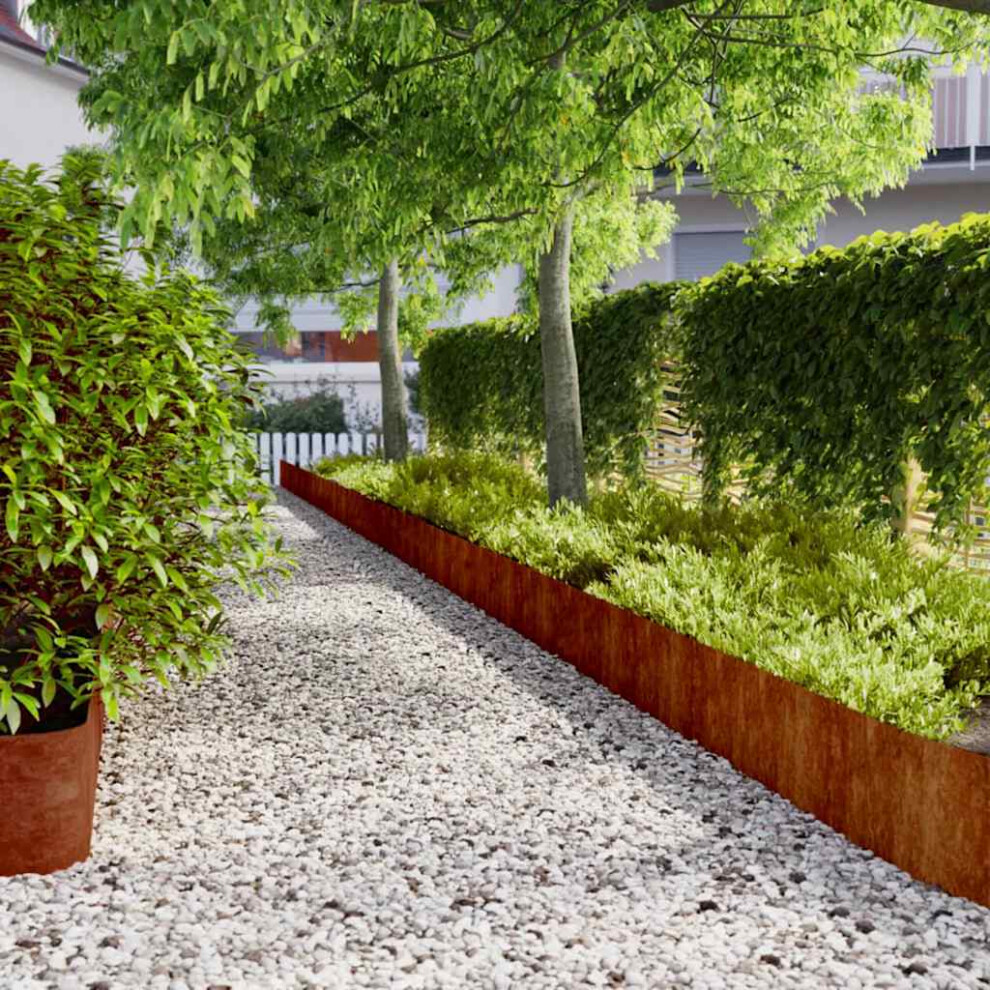 Photos - Other for Repair Berkfield Lawn Edgings 10 pcs 25x103 cm Flexible Corten steel
