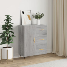 Berkfield Sideboard Grey Sonoma 69.5x34x90 cm Engineered Wood