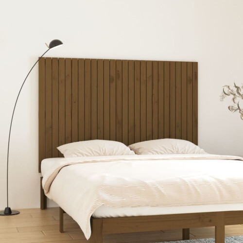 Berkfield Wall Headboard Honey Brown 166x3x110 cm Solid Wood Pine