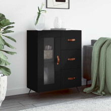Berkfield Sideboard Black 69.5x34x90 cm Engineered Wood