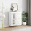 Berkfield Sideboard High Gloss White 69.5x34x90 cm Engineered Wood 1