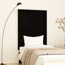 Berkfield Wall Headboard Black 82.5x3x110 cm Solid Wood Pine