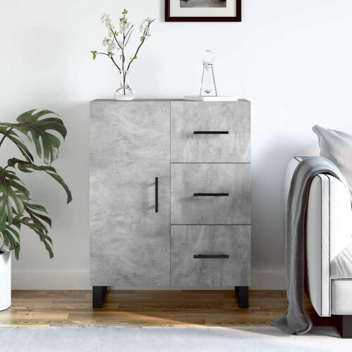Berkfield Sideboard Concrete Grey 69.5x34x90 cm Engineered Wood