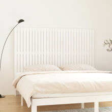 Berkfield Wall Headboard White 185x3x110 cm Solid Wood Pine