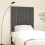 Berkfield Wall Headboard Grey 95.5x3x110 cm Solid Wood Pine 1