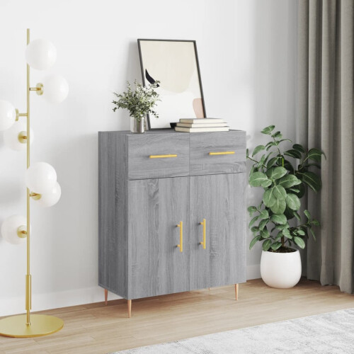 Berkfield Sideboard Grey Sonoma 69.5x34x90 cm Engineered Wood